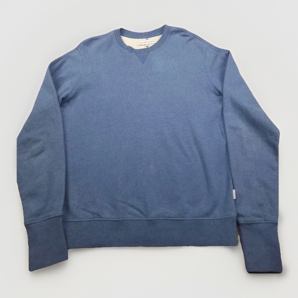 Orlebar Brown Sweatshirt Mens Large Blue Heavyweight Sweater Cotton Portugal - Picture 1 of 9